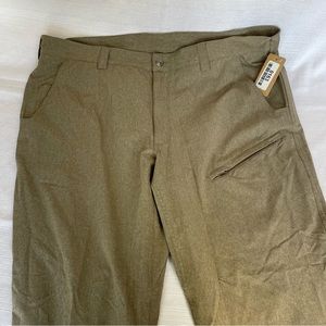 Duluth Men's Size 44W 30L Tan Poly Lightweight Mesh HIking Pants #0163